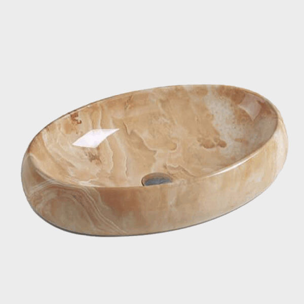 Lavabo Ceramica Begie Scuro