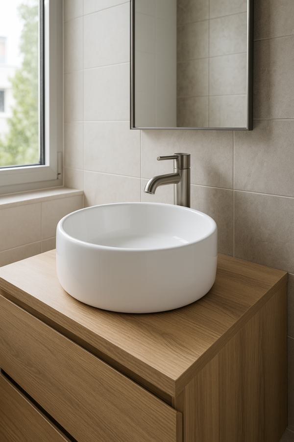 Lavabo da appoggio Rotondo SF1350