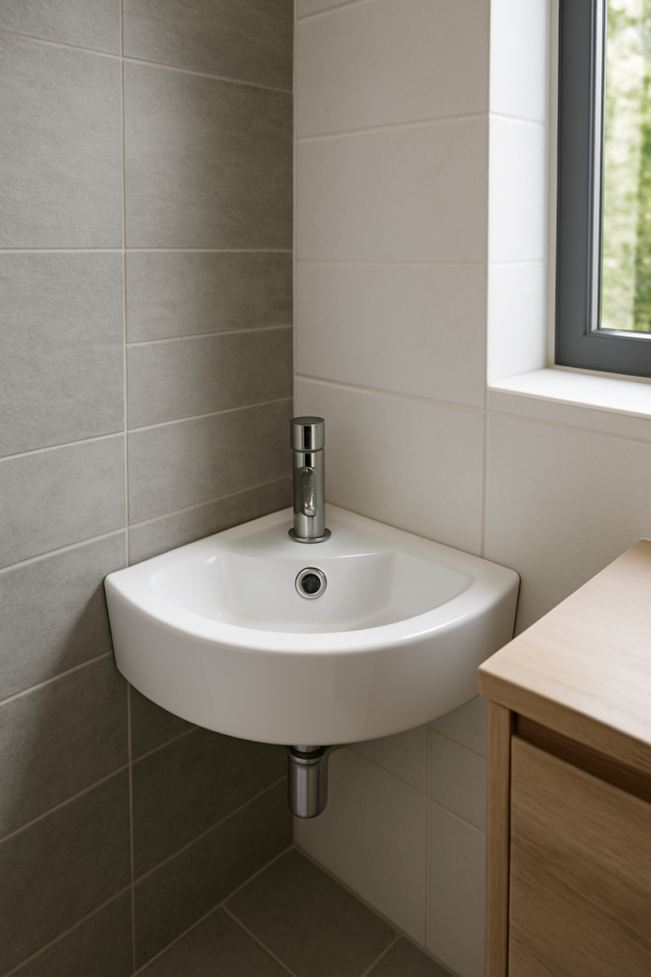 Lavabo da appoggio semicircolare SF1540