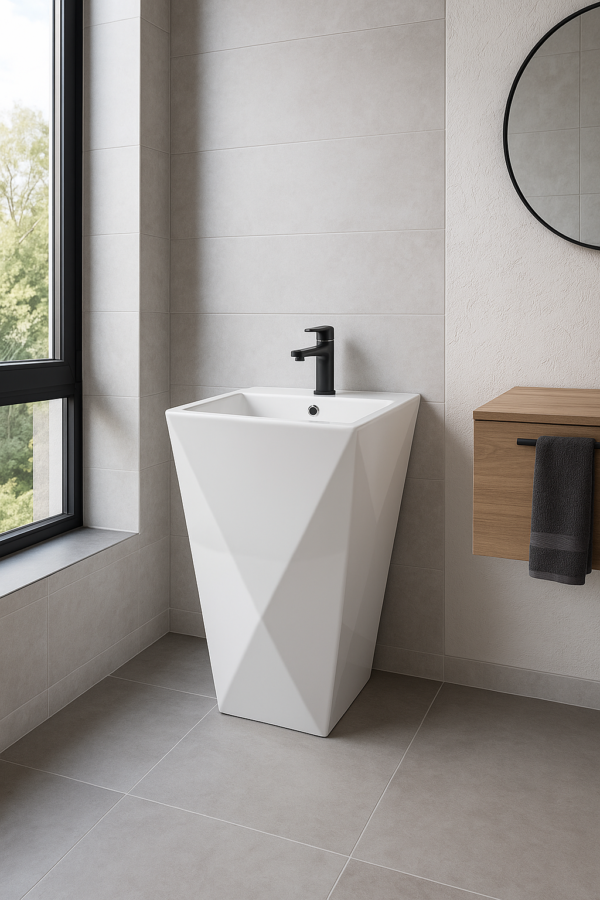 Lavabo da appoggio alto prismatico YT-201