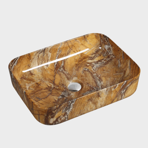 Lavabo Ceramica Rettangolare Ambra Stripe