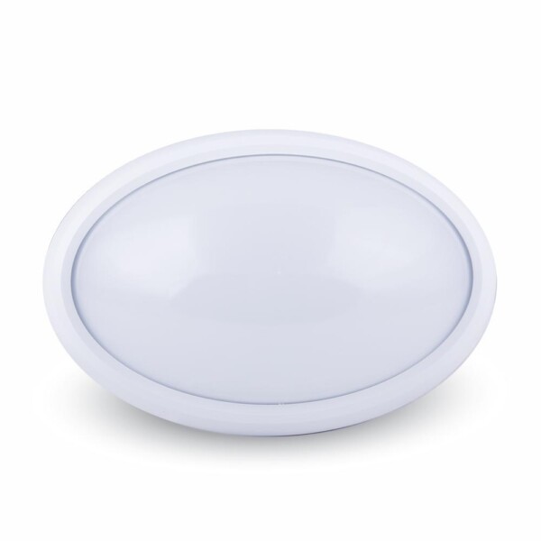 8W PLAFONIERA LED OVALE CORPO BIANCO BIANCO CALDO IP66 3000K