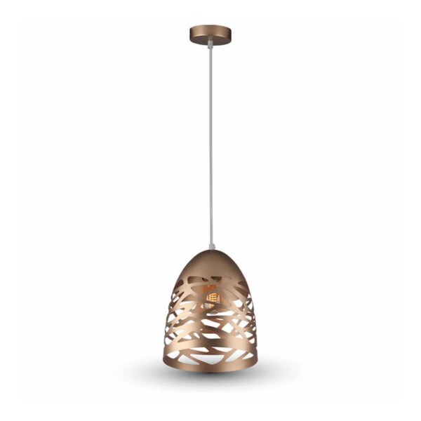 LAMPADARIO CON PORTALAMPADA ORO CHAMPAGNE