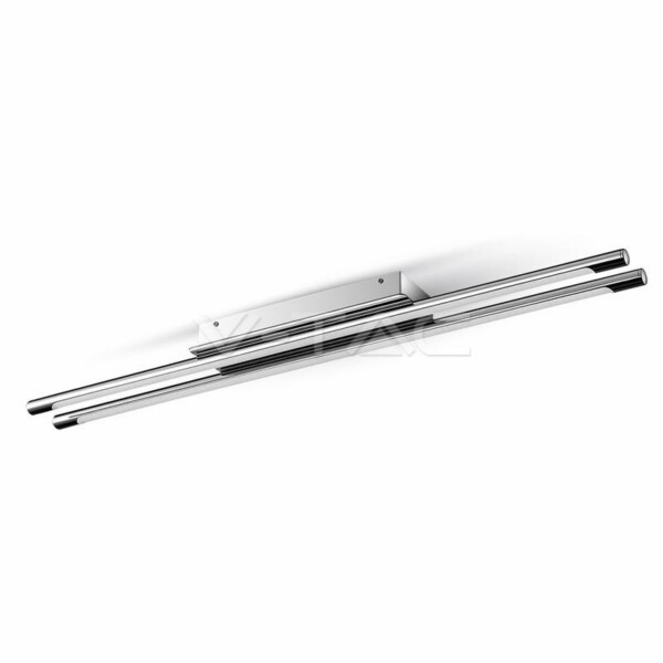 36W LAMPADA DA PARETE E SOFFITTO LED DOPPIO CROMO BIANCO NATURALE