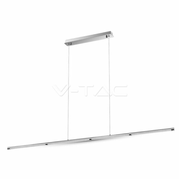 36W LAMPADARIO CON PORTALAMPADA CROMO BIANCO NATURAL 4000K
