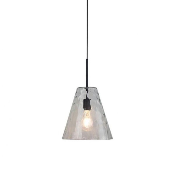 LAMPADARIO CON PORTALAMPADA DESIGN CONO VETRO