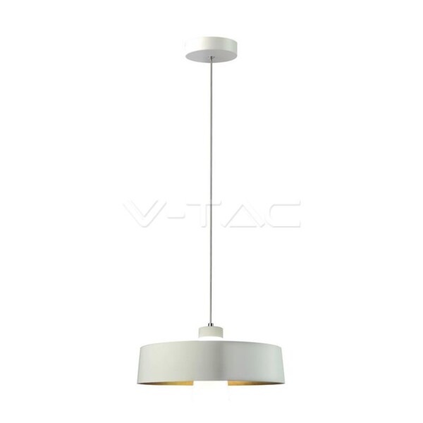 7W LED LAMPADARIO (ACRYLICO) - WHITE LAMP SHADE   340 BIANCO CALDO 3000K