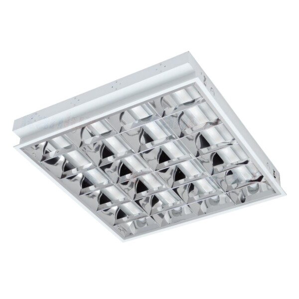 PLAFONIERA AD INCASSO CON GRIGLIA REGIS 3WS EVG 418 PT - KANLUX