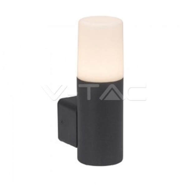 Applique GU10 GARDEN WALL LAMP CORPO NERO IN ALLUMINIO ROTONDO 121X80X250MM IP54