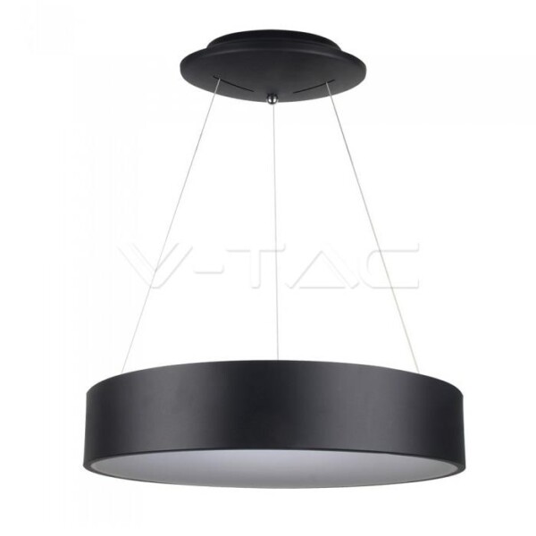 30W LED SURFACE SMOOTH PENDENTE LIGHT DIMMERABILE NERO 3000K