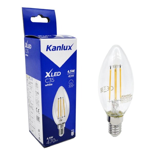 LAMPADINA LED XLED C35E14 4,5W-WW - KANLUX