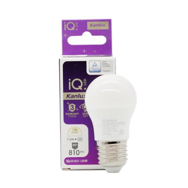 LAMPADINA LED IQ-LED G45E27 7,5W-WW - KANLUX