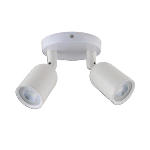 2 X GU10 WALL FITTING BIANCO