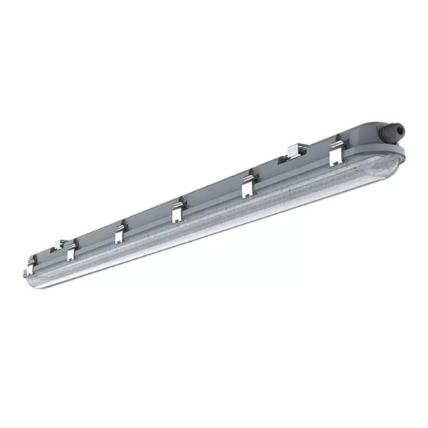 PLAFONIERA IMPERMEABILE LED SERIE M 1200MM 36W 4000K COPERTURA TRASPARENTE 120 LM/W