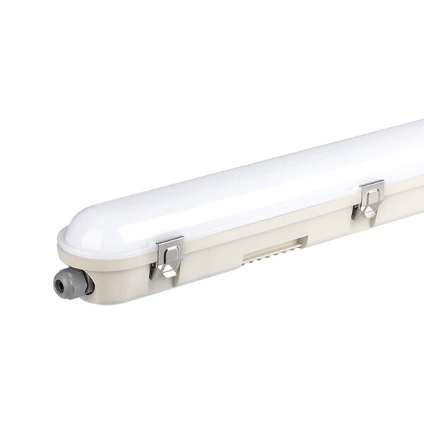 LED PLAFONIERA IMPERMEABILE M-SERIES 1200MM 36W 6400K CON  PC/PC SS CLIP 120 LM/W