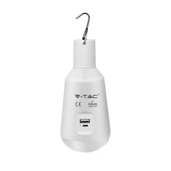 LAMPADINA LED 7W FUNZIONE EMERGENZA E PANNELLO SOLARE 3 IN 1