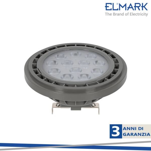 LED LAMPADA AR111 HIGH POWER 11W G53 220V AC BIANCO CALDO DIMMERABILE