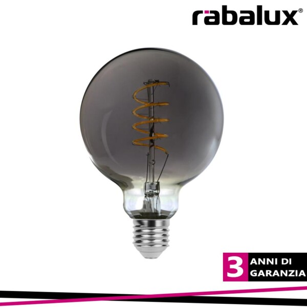 LAMPADINA LED G95 E27 4W 2200K FUME