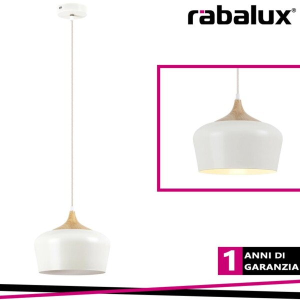 SADIE, PENDANT WITH LAMINATED WOOD EFFECT