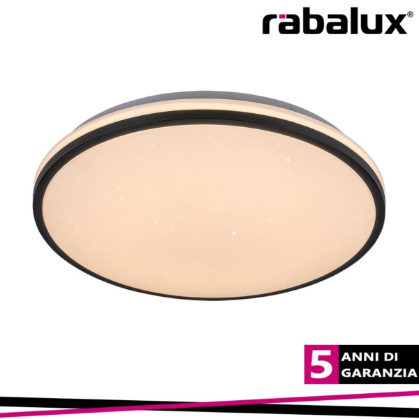 SLAVA, BATHROOM CEILING LAMP, BLACK, WHITE STARRY, BUILT-IN