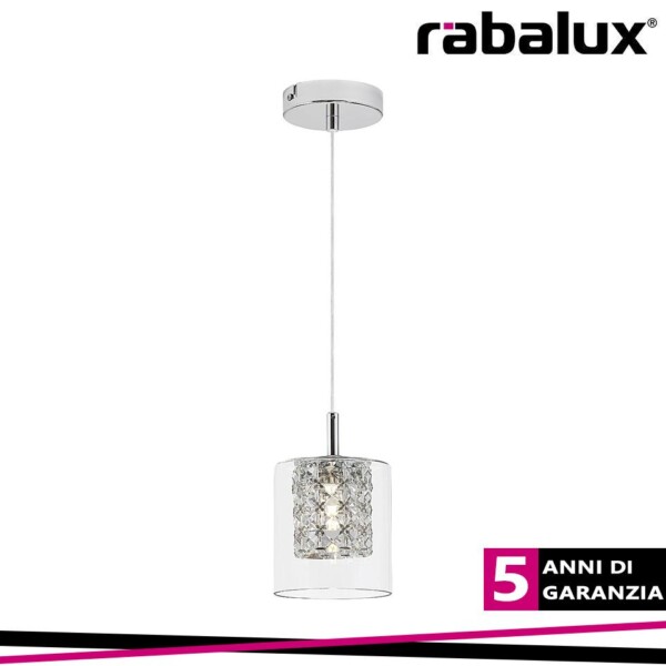 DUCHESS, INDOOR PENDANT LAMP, G9 1X MAX 40W,D12XH120CM, CHRO