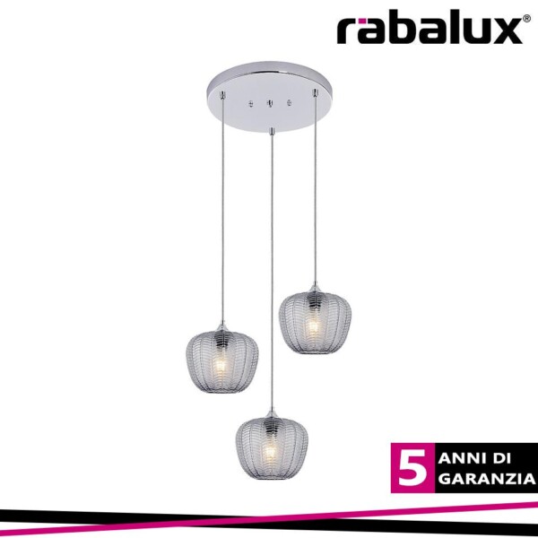 MONET, INDOOR GLASS PENDANT LAMP, E27 3X MAX 40W, L58,5XH181