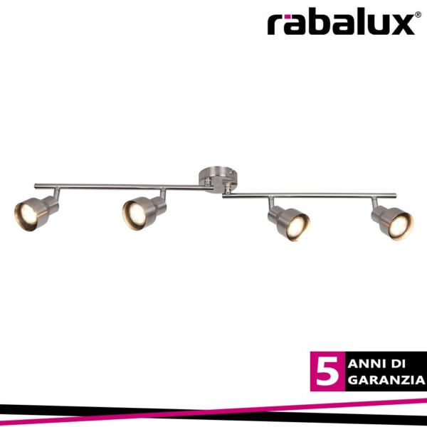 BLAKE, INDOOR METAL SPOT LAMP, GU10  4X MAX 50W, SATIN CHROM