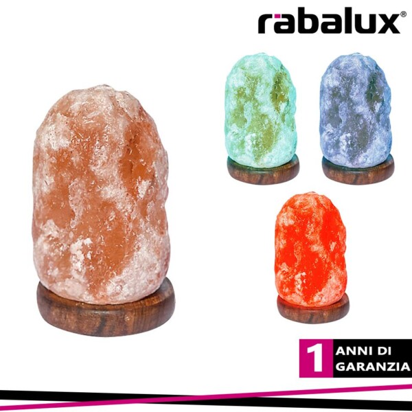 WASABI, MINI SALT RGB LED DECOR LAMP WITH USB, ORANGE SALT C