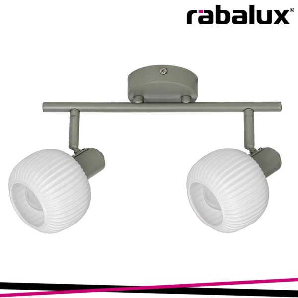 SORAYA, GLASS SPOT , E14 2XMAX 40W, GREY, WHITE