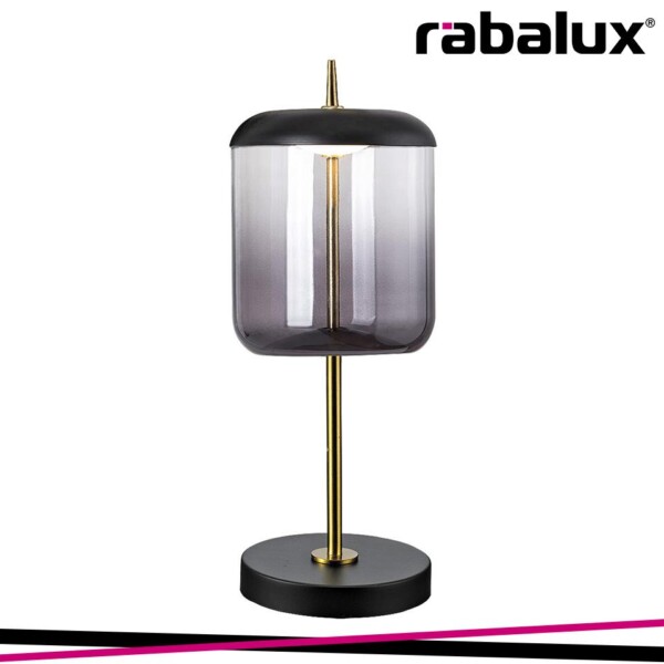 DELICE, LED 6W TABLE LAMP, BLACK/ BRONZEE/ TINTED COLOUR GLA