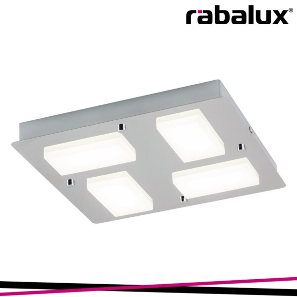 RUBEN,  MINIMALIST STYLE BATHROOM CEILING LAMP WITH BUILT-IN