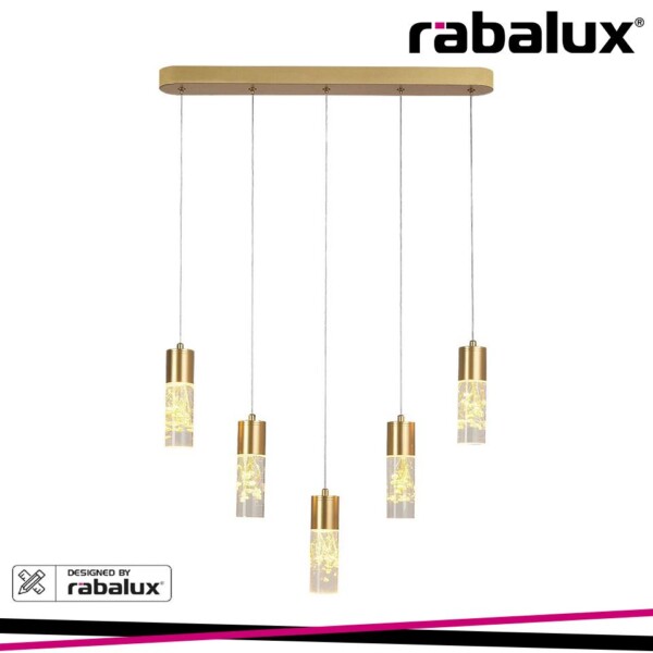 FLORESTA PENDANTS LED 20W DESIGNED BY RABALUX, GOLD
