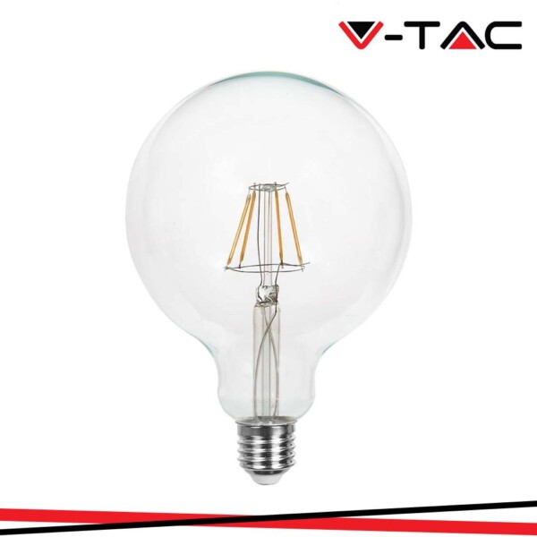 LED LAMPADINA 10W FILAMENTO   E27 G125 CLEAR COVER   4000K