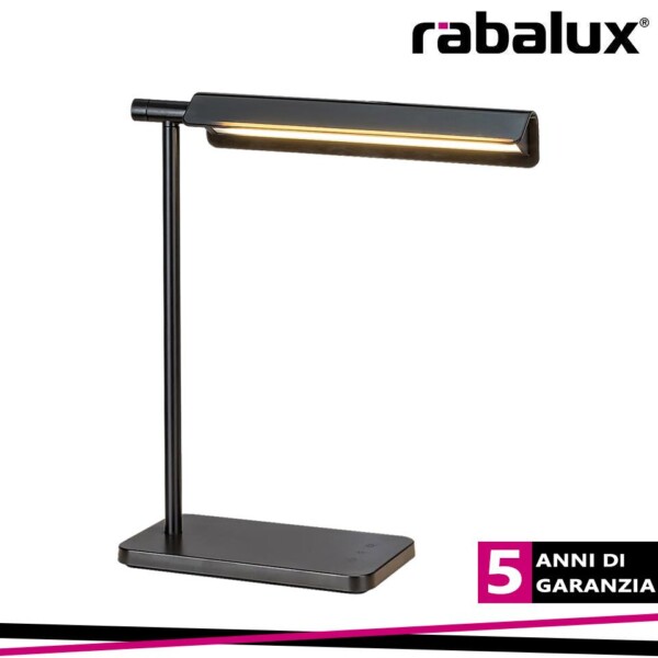 HORUS,IND.TABLE,LED7W,BLACK, H32,5