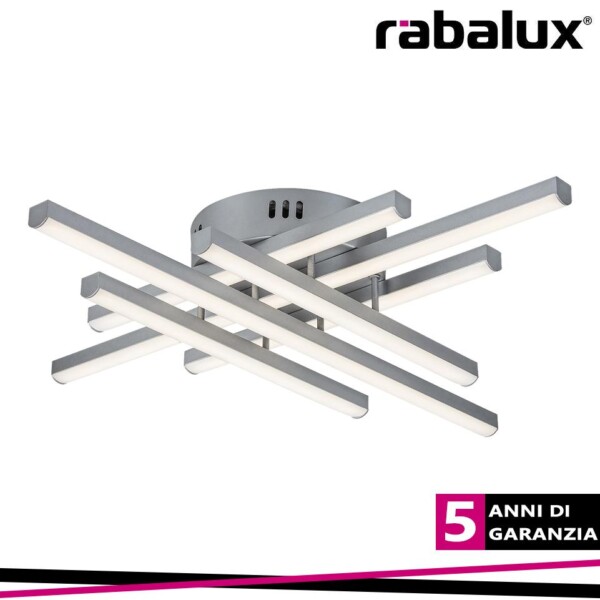 NAYARA,IND.CEIL.LED40W, PAIN.SILVER,D51
