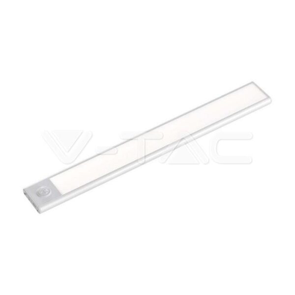 1.5W LED LAMPADA PER ARMADIO RICARICABILE CON CON SENSOREE CORPO DI COLORE ARGENTO 3000K IP20