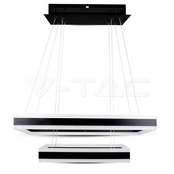 113W SOFT LIGHT CHANDELIER DIMMERABILE CORPO NERO 3000K