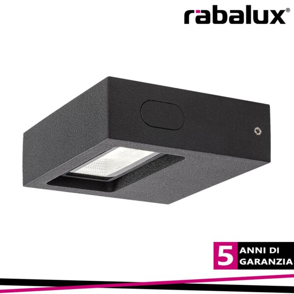GANGES OUTD. WALL LED 7W BLACK 4000K L3,5CM