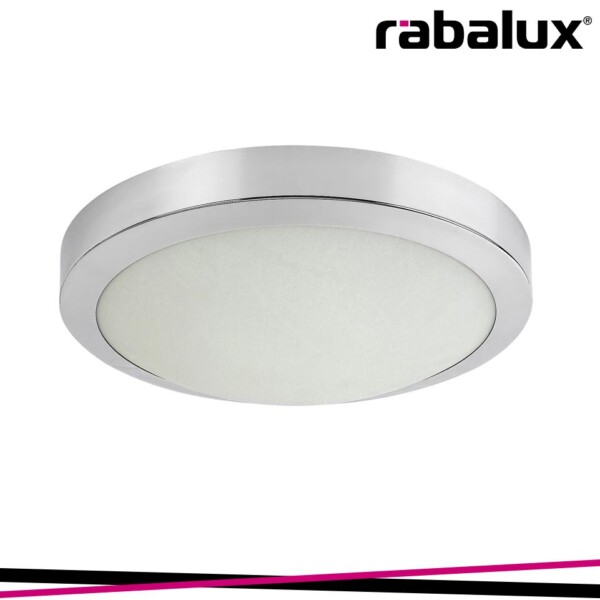 KLEMENTINE, INDOOR CEILING LAMP, CHROME METAL LAMP WITH WHIT