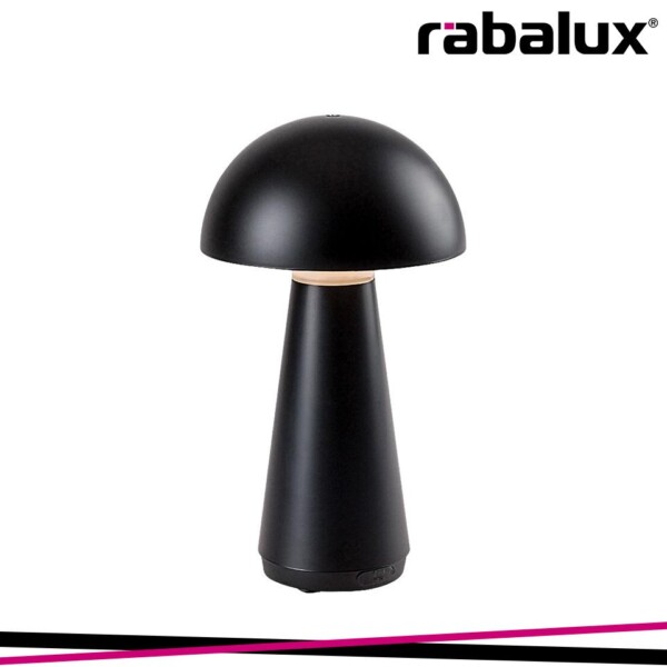 ISHTAR, INDOOR PLASTIC MATTE BLACK TABLE LAMP, 3W, WITH SHAD