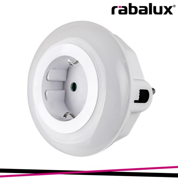 ABEL, INDOOR WHITE PLASTIC NIGHTLIGHT, 0,54W, WITH SHADE: 5L