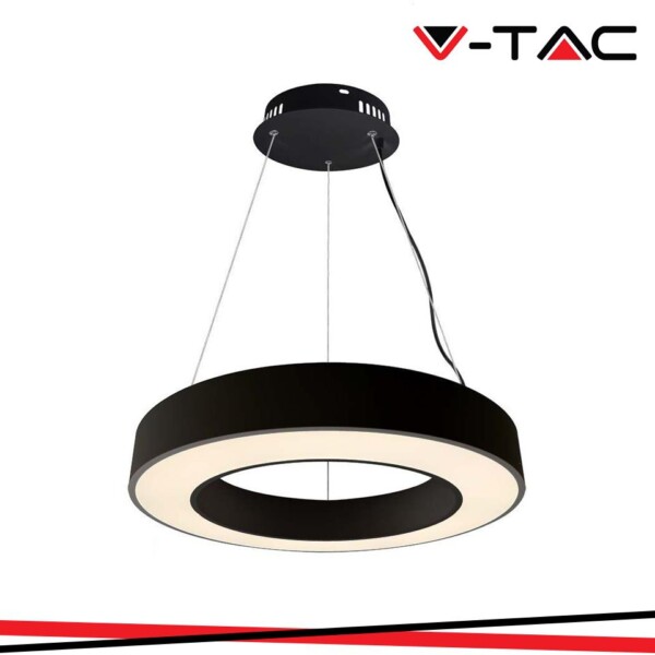 50W LED LAMPADARIO DI DESIGN A SOSPENSINE TRIAC DIMMERABILE 4000K NERO