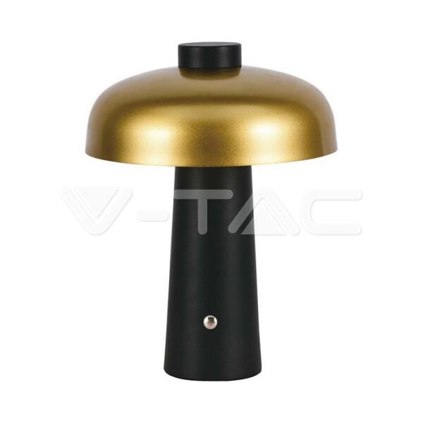 3W LED LAMPADA DA TAVOLO BATTERIA RICARICABILE 1800MAH ORO + NERO