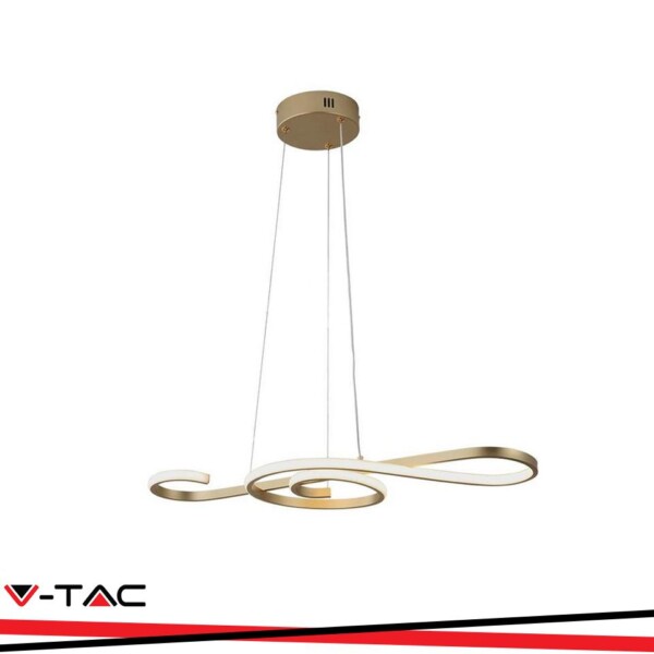 18W LED LAMPADA DECORATIVA A SOSPENSIONE 700*250 PAINT CORPO D ORO3000K