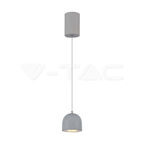 8.5W LED LAMPADA A SOSPENSIONE   100 GREY BODY 3000K