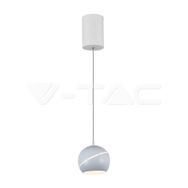 8.5W LED LAMPADA A SOSPENSIONE   180 CORPO BIANCO 3000K