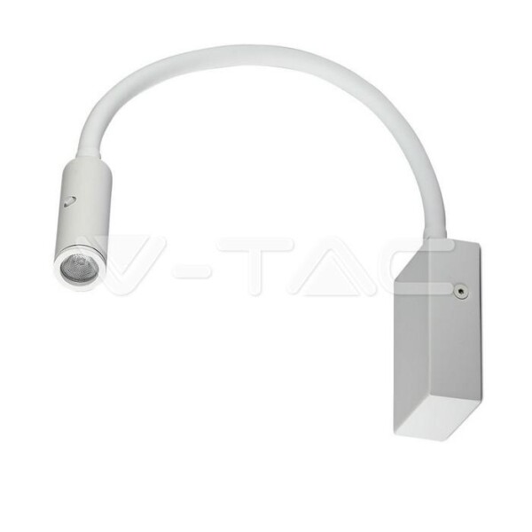 3W LED HOTEL  LUCE LATERALE CORPO BIANCO 3000K