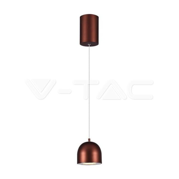 8.5W LED LAMPADA A SOSPENSIONE   100 FILO REGOLABILETOUCH ON/OF CORPO MARRONE 3000K