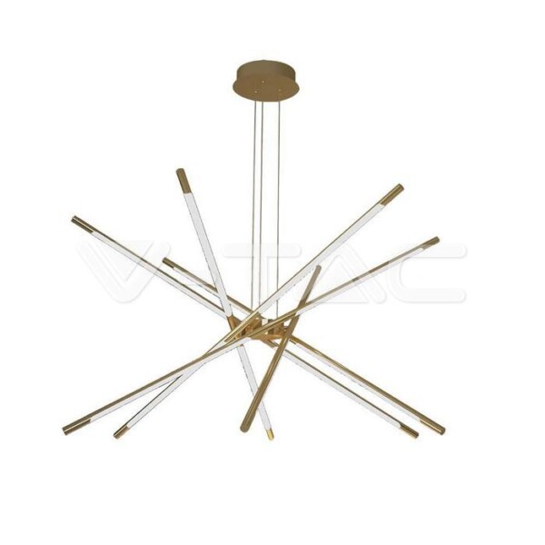 42W LED LAMPADA A SOSPENSIONE DI DESIGN 85*31*120CM CORPO D ORO 3000K
