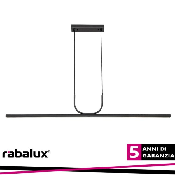 ELIA,IND.PEND. LED25W, L120CM, M.BLACK